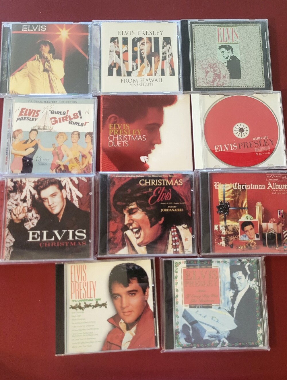 11 Elvis Presley CD Lot Girls Girls Aloha From Hawaii Christmas Duets Gospel Lot